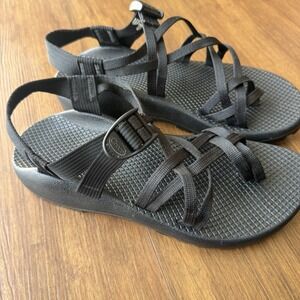 Chaco ZX Classic Black Adjustable Strap Sandal Womens 9 Hiking Outdoors Kayak